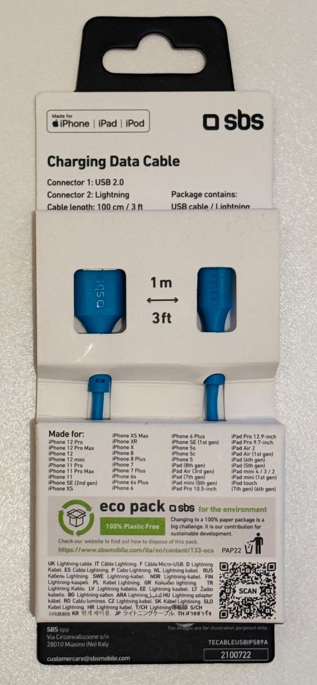 Cavi: Charging Data Cable USB 2.0 / Lightning - 100 cm | 1 m – Nuovo e nell'imballaggio originale da Genève venduto da Murmurs 1