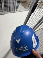 Schutzhelm Irudek blau guter Zustand