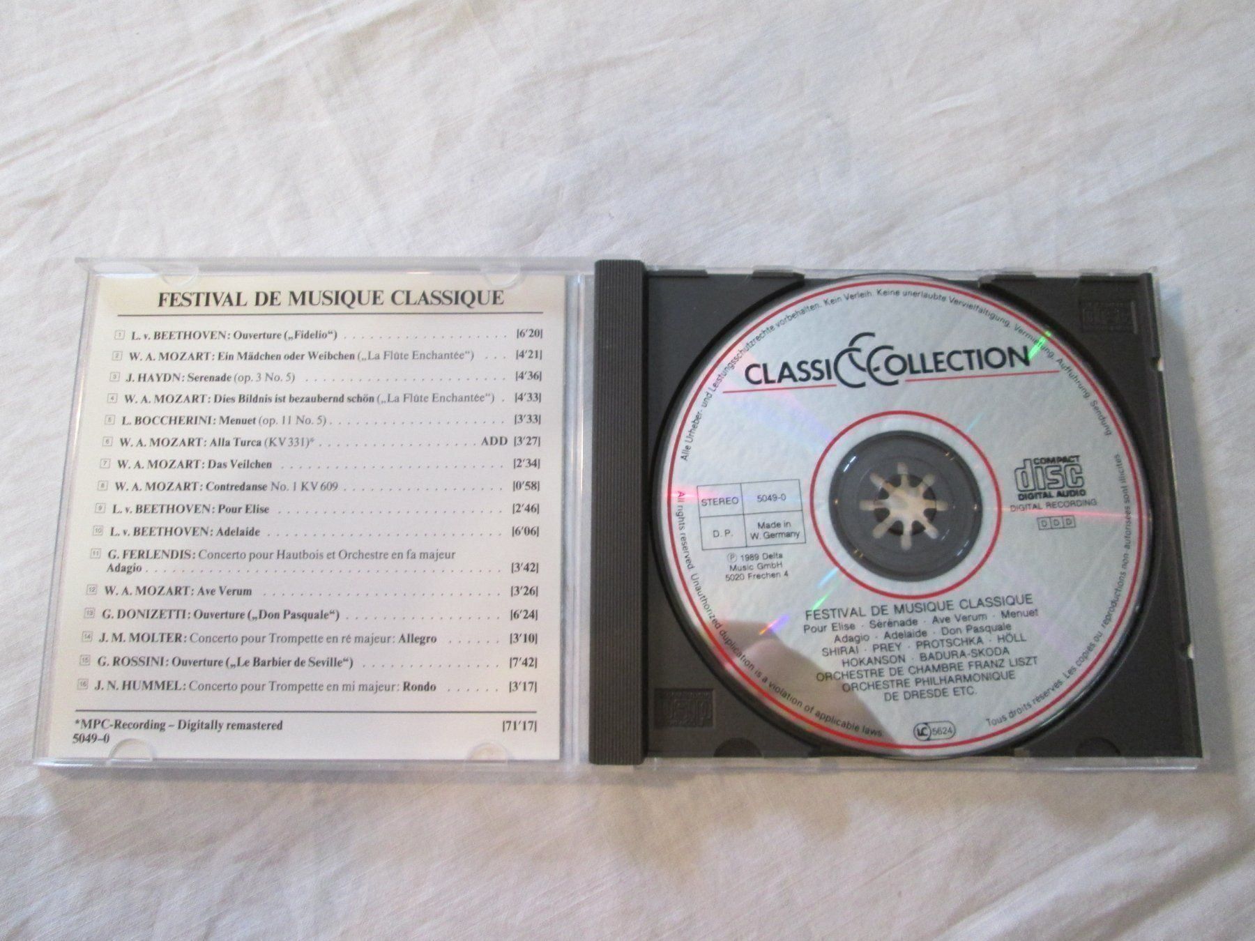 CDs: CD FESTIVAL  DE MUSIQUE CLASSIQUE – Gebraucht aus la Chaux-de-Fonds von Lampe 1
