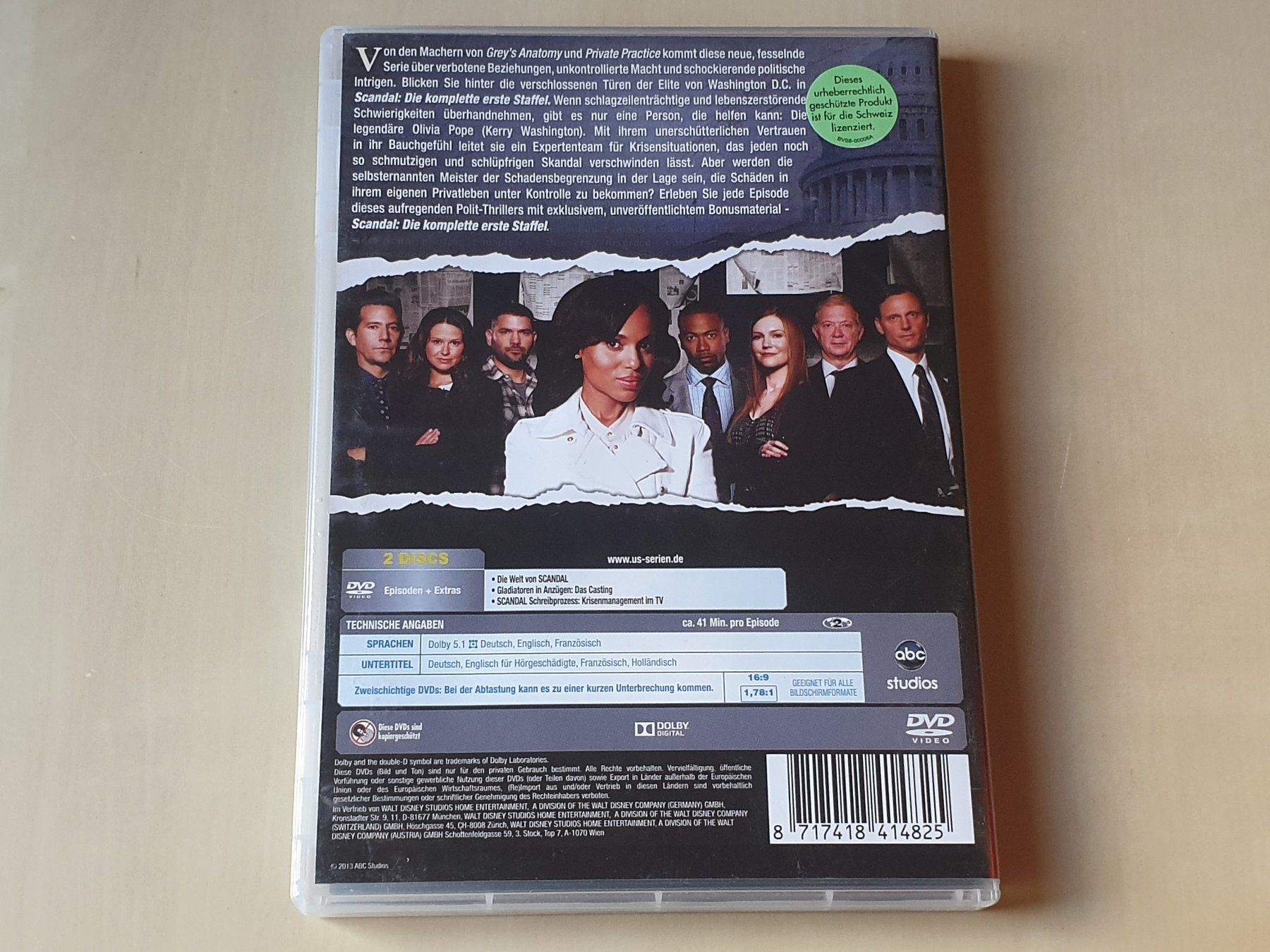 Tutti i DVDs: Scandal Erste Staffel / Season 1 – Usato da Stansstad venduto da collectorsshop 1