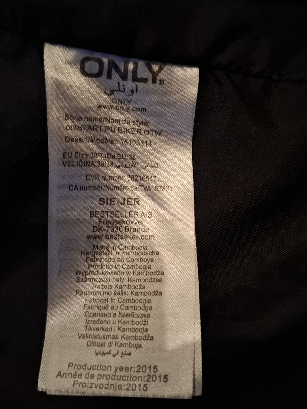 Only Vestes: Only Kunstlederjacke Schwarz Gr. 38 – D'occasion à Stäfa par UH82 2