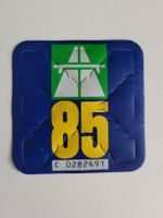 (Erste) Autobahn Vignette der Schweiz 1985