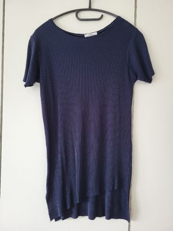 Asymmetrisches Shirt, dunkelblau, XS