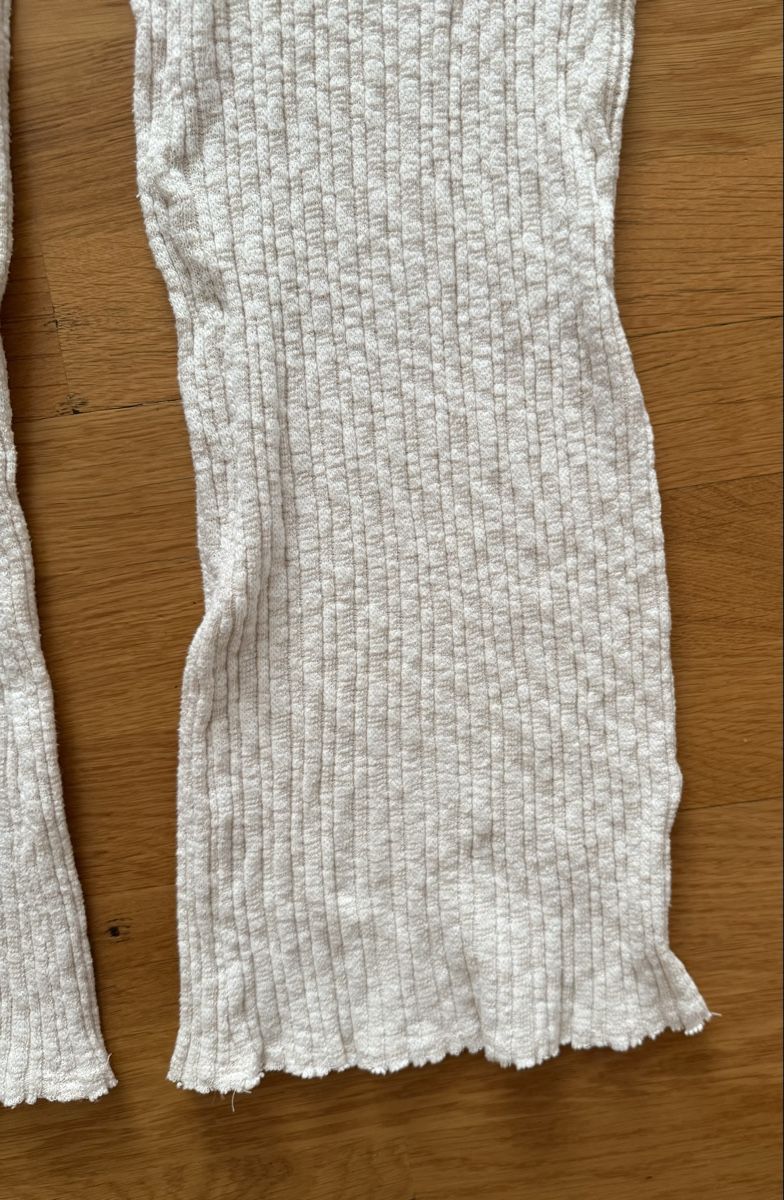 H&M Pantaloni: Stoffose mit Schlag, Gr. L, beige, H & M – Usato da Wallisellen venduto da watcher01 2