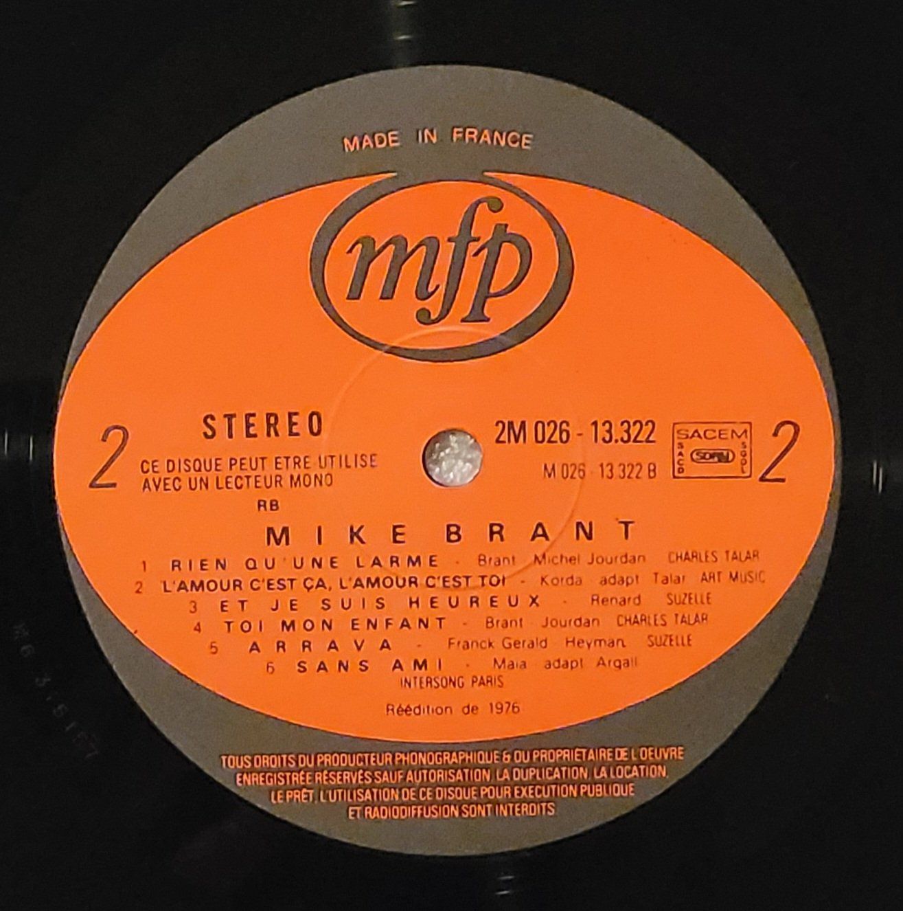 Dischi in vinile: Mike Brant von 1976 – Usato da Zürich venduto da Avd 3