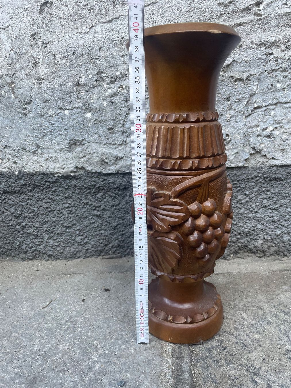 Vasi & Recipienti: Grosse Vase aus Holz H 40cm - Trauben – Usato da Minusio venduto da Pink222 2