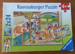 RAV. *2 X 24 T. BAUERNHOF - PUZZLES* 19 X 27/VORLAGEN/TIPTOP