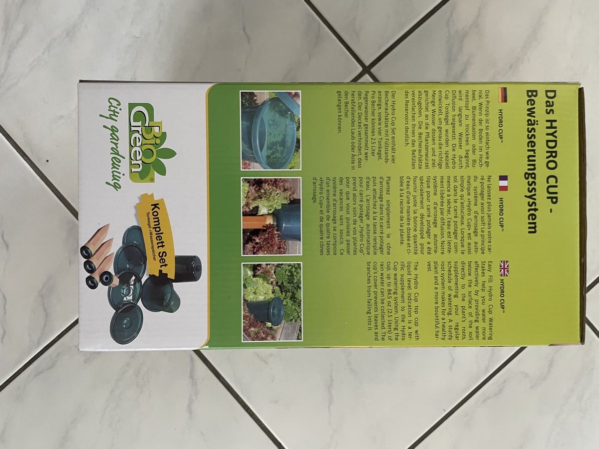 Vasi per fiori: Bio Green Hydro Cup  Bewässerungssystem – Nuovo e nell'imballaggio originale da Menziken venduto da FS-Creativity 2