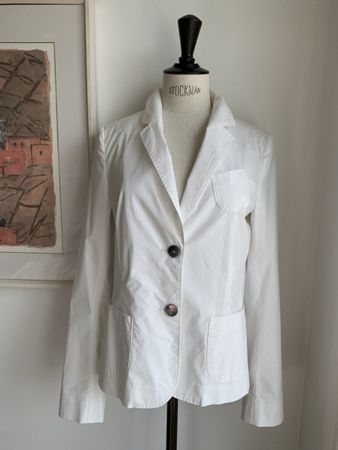 BOGNER SONIA: Lässig, leichter weisser Sommerblazer, 36