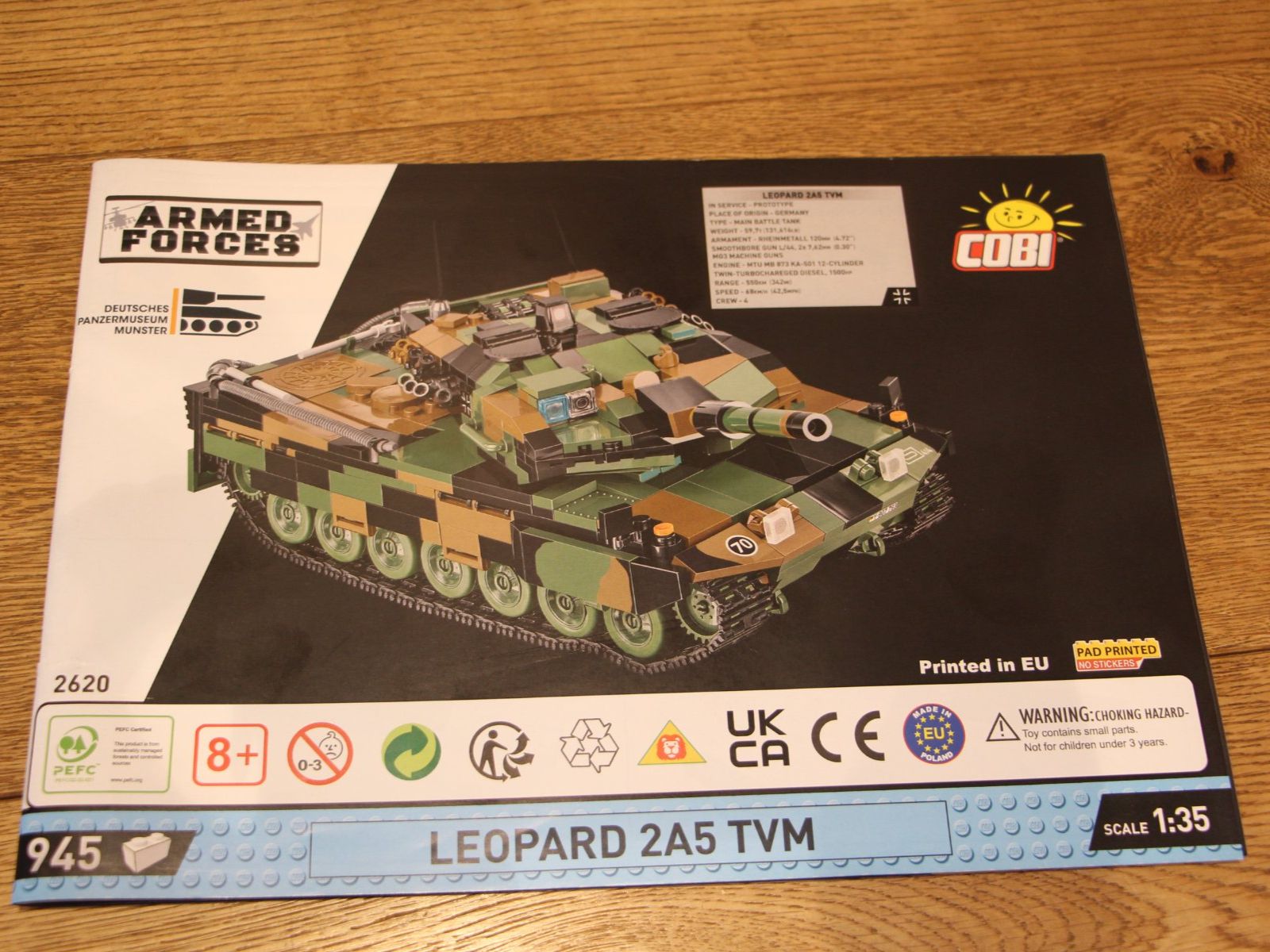 Cobi Kit di costruzioni: Cobi Leopard 2A5 TVM (2620) – Usato da Ottenbach venduto da steineschaufler 5