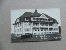 Echtphoto Karte Lachen SZ Spital 1915