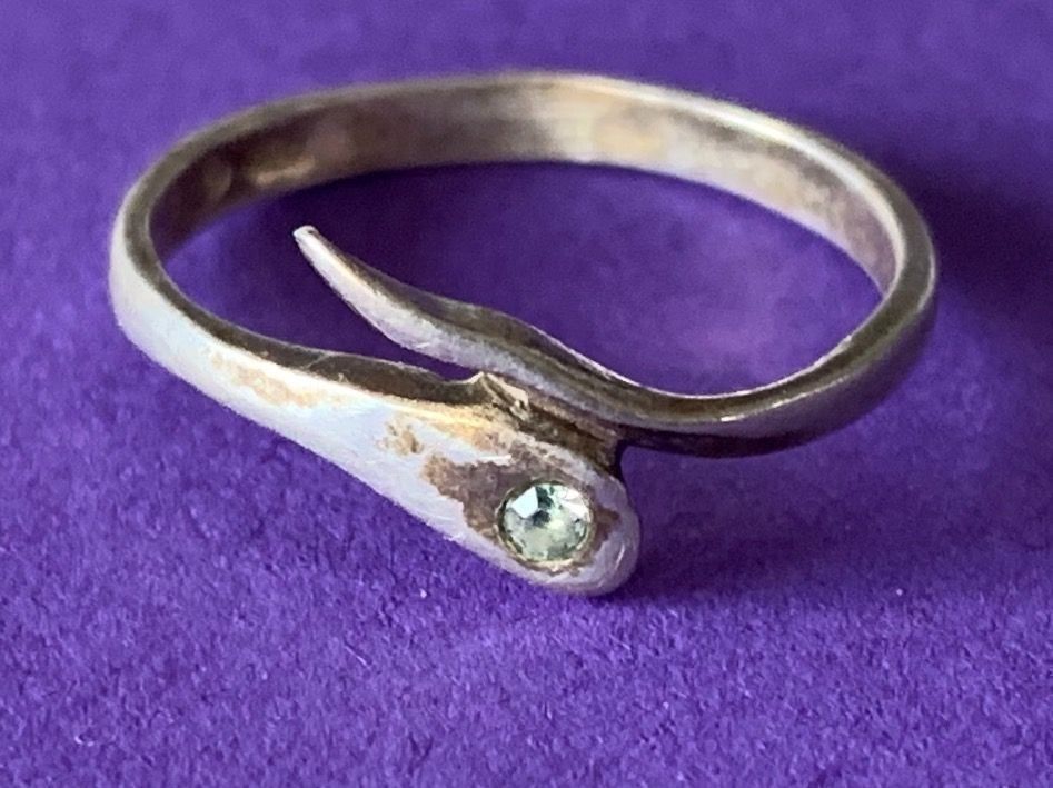 Anelli: Silberring superfein Snake RG 50/16 – Usato da Dittingen venduto da Bellevista