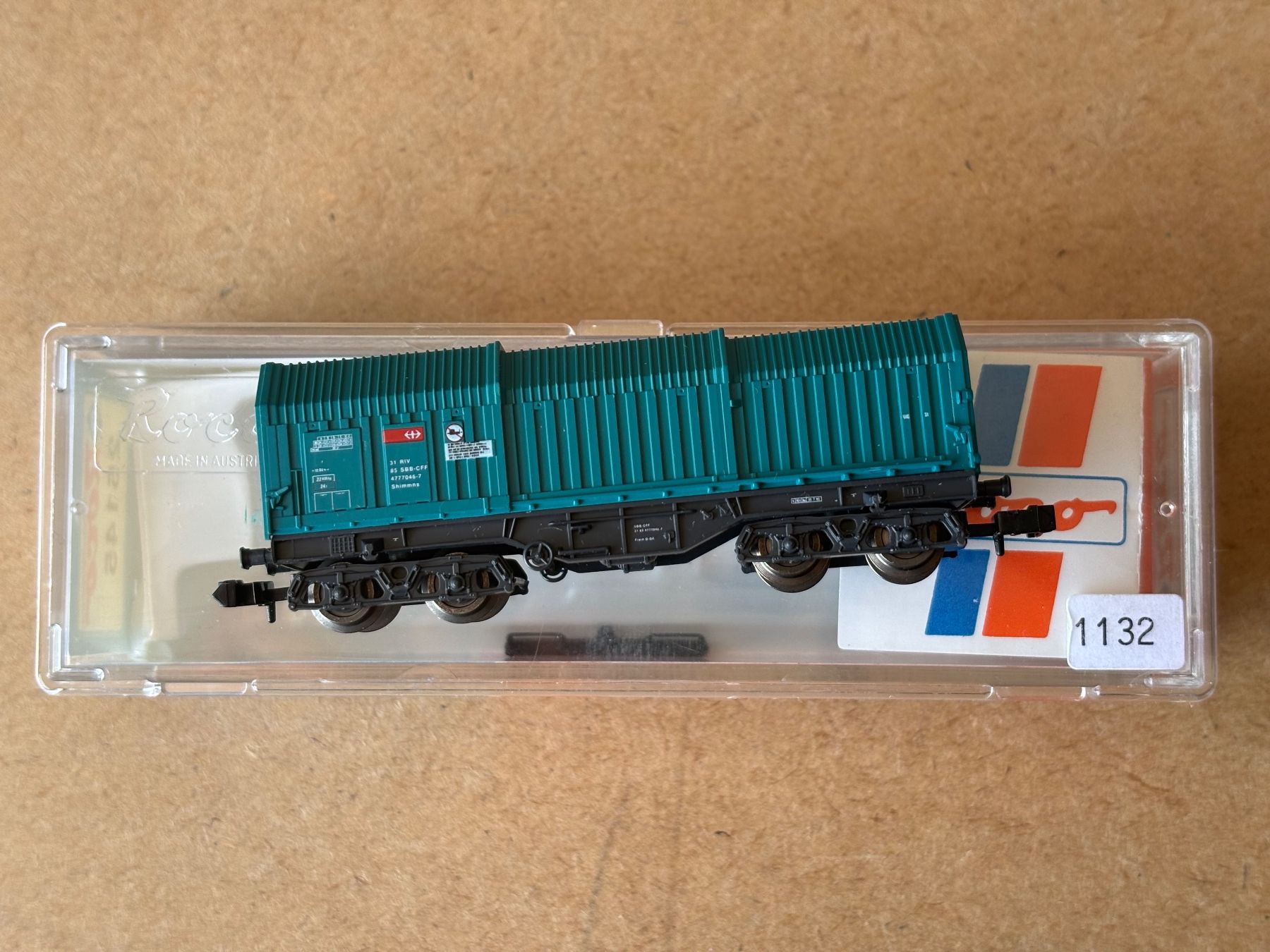 Roco Modellini di ferrovie: Roco 25145 wagon télescopique CFF – Nuovo e nell'imballaggio originale da Hauterive NE venduto da eriamch