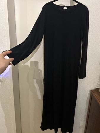 Nordstrom Melrose and Market long black cotton dress small