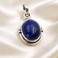 Lapislazuli Anhänger Silber 925 Sterlingsilber Blau
