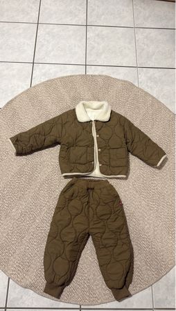 Quilted Winter Set with Fur Trim - Warm and Stylish!