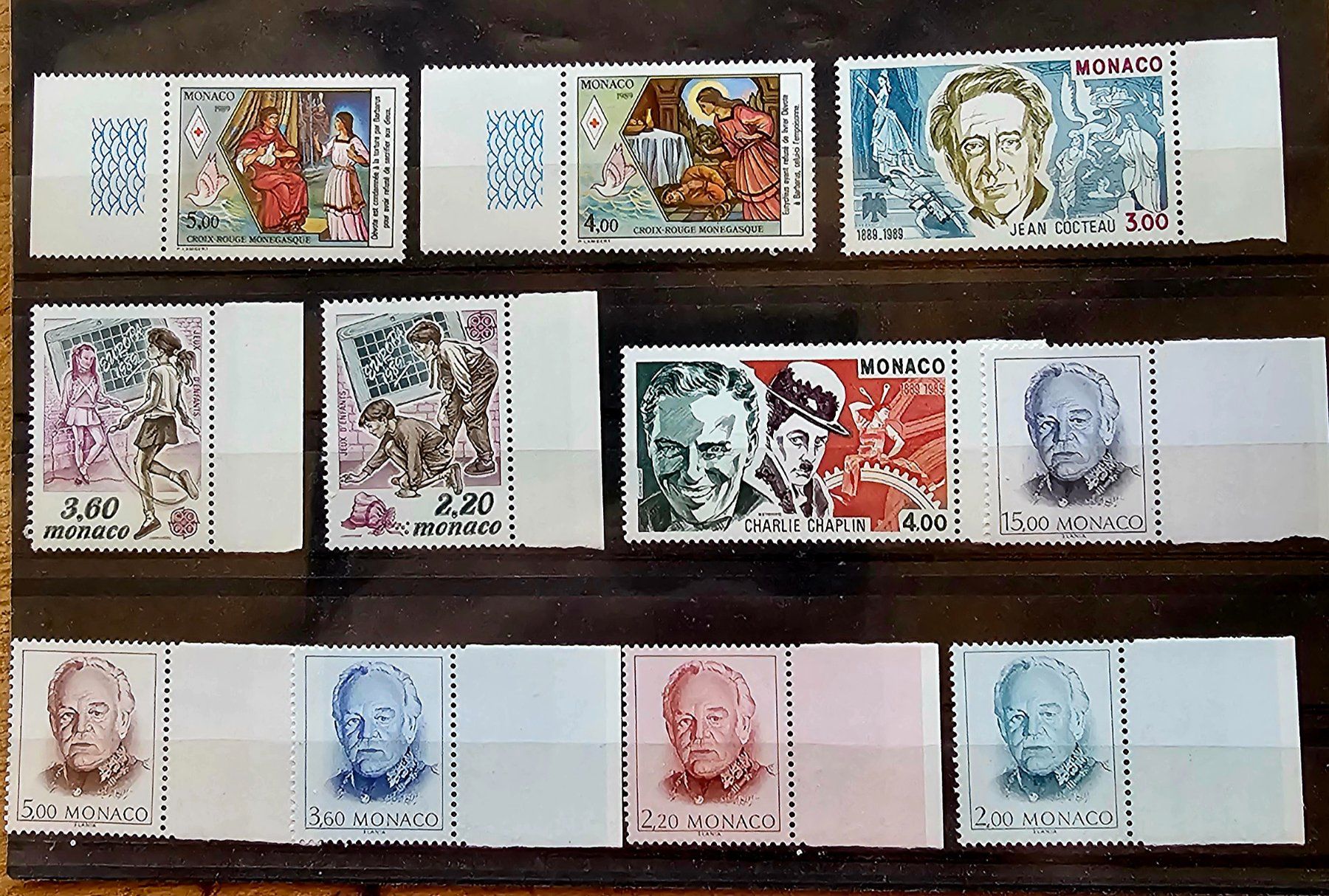 Tous les timbres: MONACO  timbres neufs ** 1989 – Neuf (Voir description) à Les Valettes par Nuba1