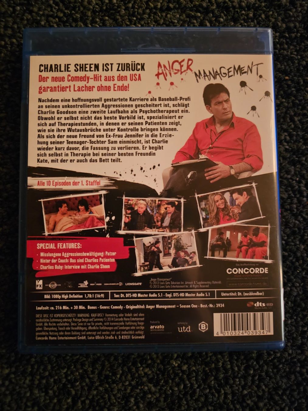 Alle DVDs: ANGER MANAGEMENT STAFFEL 1 – Gebraucht aus Ruswil von jan_bxl5 1