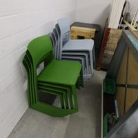 Vitra Tip Ton Stuhl, Grün