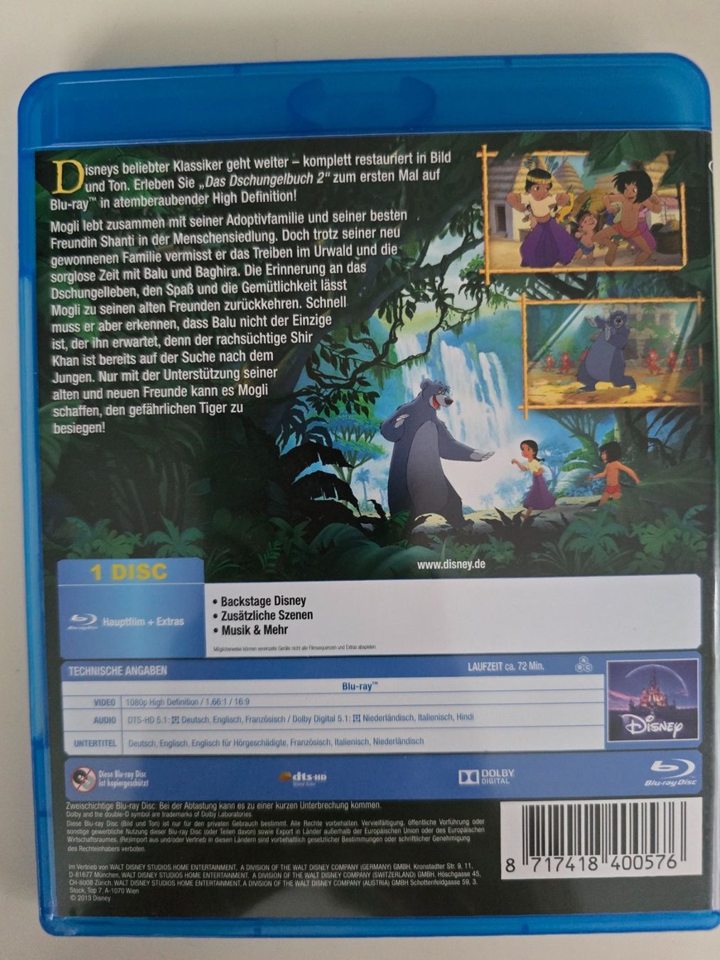 Alle DVDs: DAS DSCHUNGEL BUCH 2 – Gebraucht aus Buchrain von reloca 1