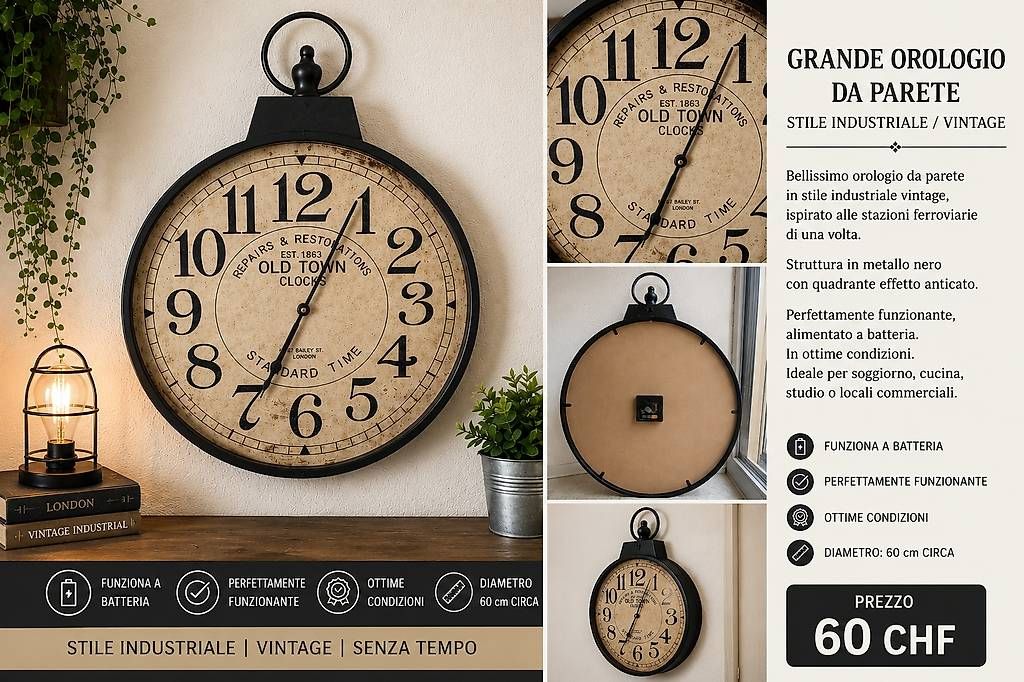 Orologi: Orologio da parete – Usato da Carabbia venduto da gra_q76d