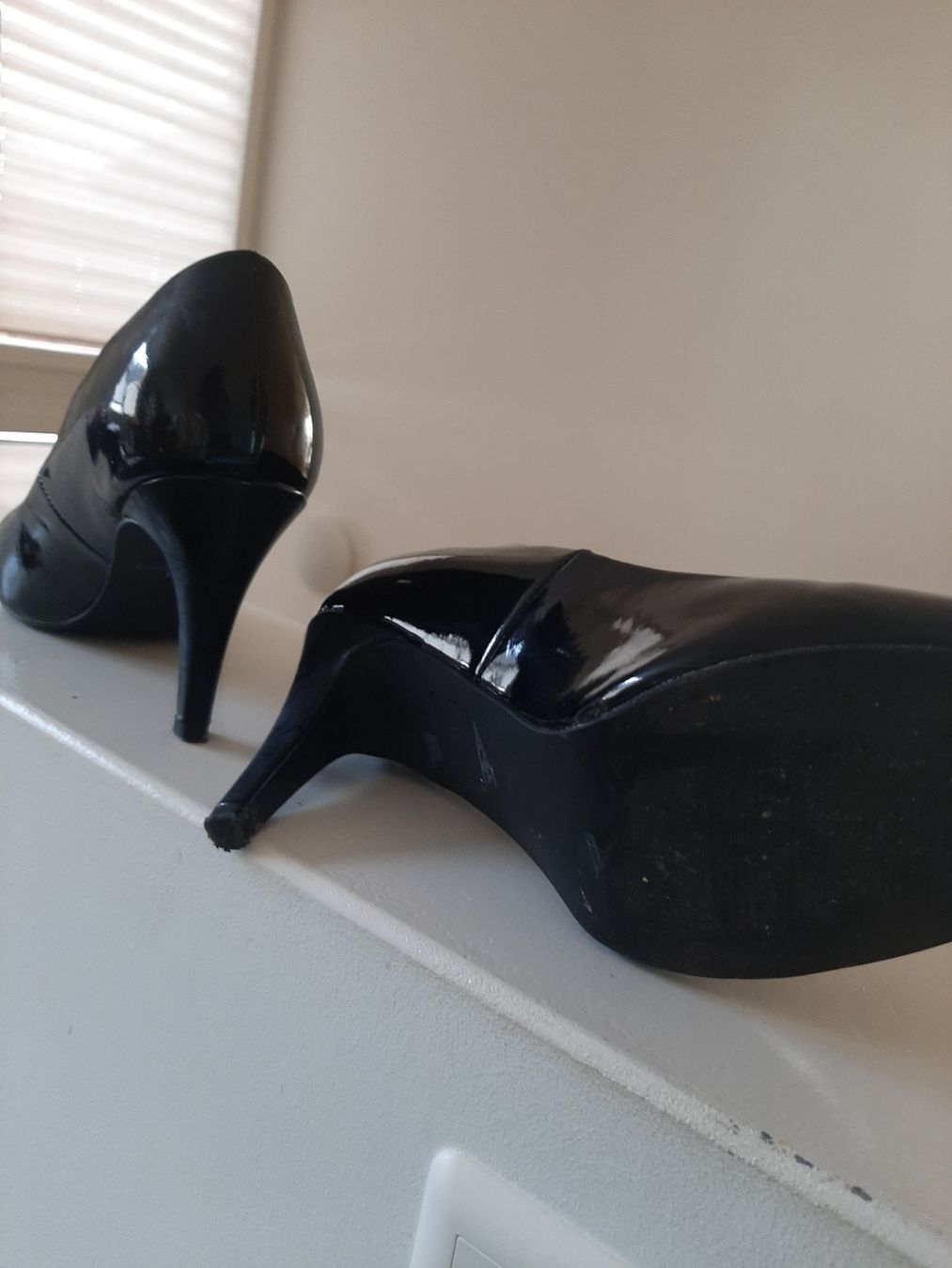Cube Damenschuhe: Damen-Schuh Schwarz/Lack Gr. 40 mit 8cm-Absatz – Neu (gemäss Beschreibung) aus Zürich von Mr.Dachboden 1