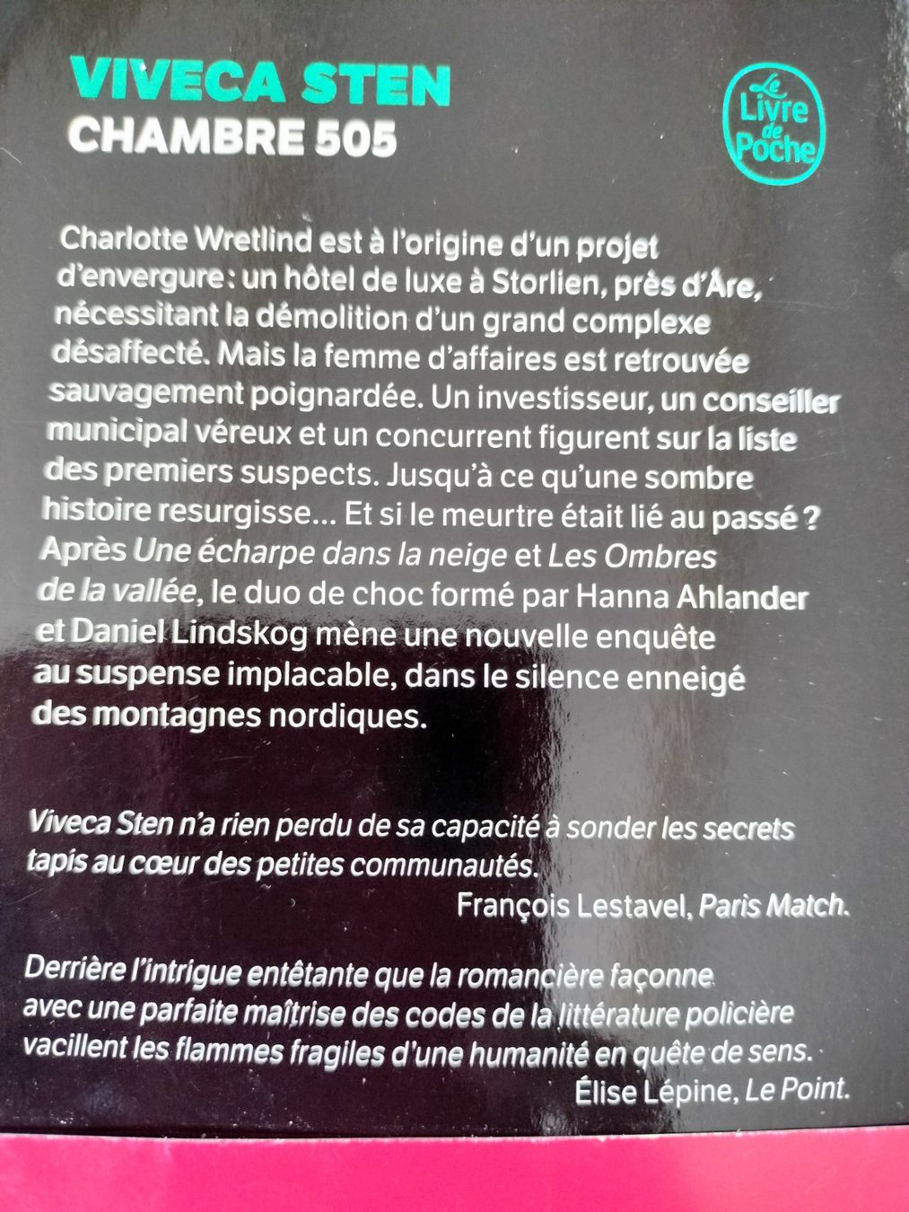 Libri: Chambre 505 Viveca Sten – Usato da Cortaillod venduto da rozinna 1