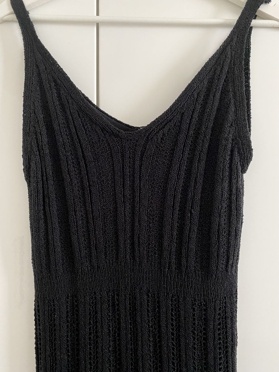Robes: Sommerliches, schwarzes Strickkleid, Grösse S – Neuf (Voir description) à Rorschach par Vane____ 2