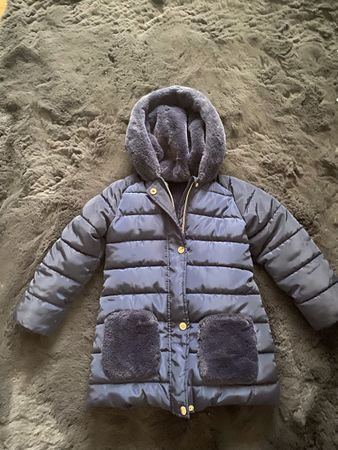 Steppmantel Kinder dunkelblau Grösse 98