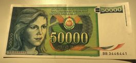 Jugoslawien 50‘000 Dinara 1988 XF+