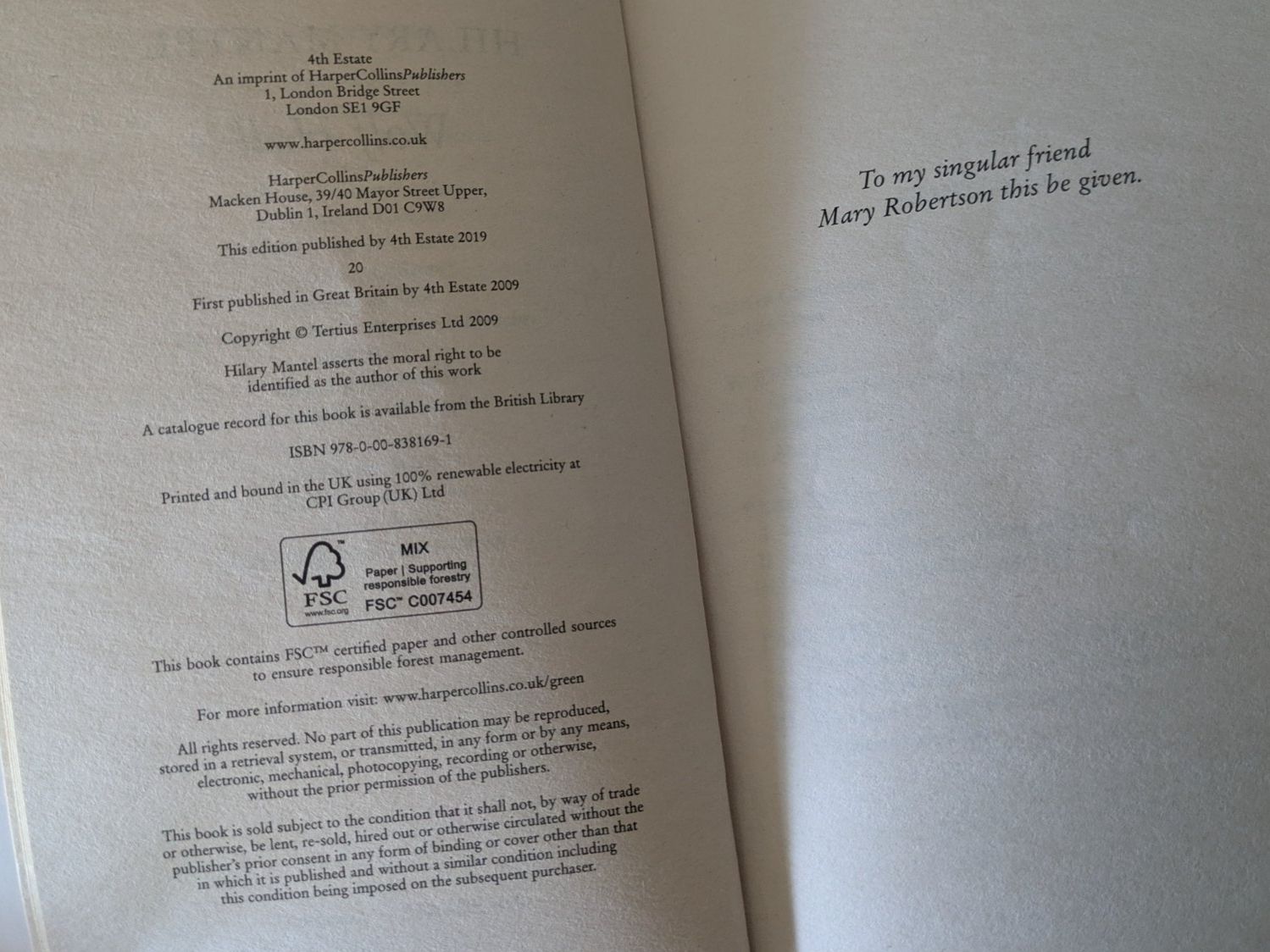 Libri: Hilary Mantel - Wolf Hall – Usato da Zürich venduto da ms993 2