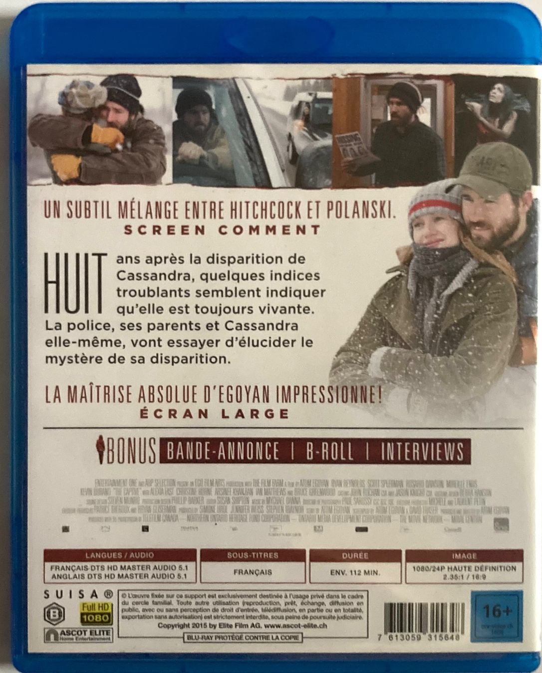 Tutti i DVDs: RYAN REYNOLDS - CAPTIVES – Usato da Poliez-Pittet venduto da Newtown-Records 1