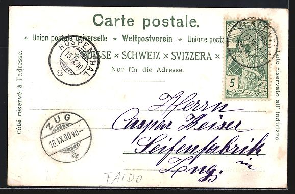 Cartoline postali: Litho Faido, Chemin de fer St. Gotthard  – Usato da Berlin venduto da bartko-reher 1