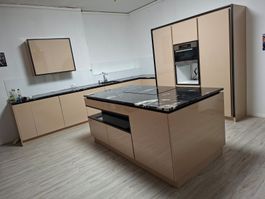 Küche Einbauküche Beige Granit Inkl Miele Backofen Gebraucht