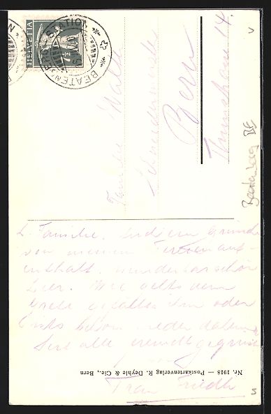 Cartes postales: AK Beatenberg, Hotel Beatrice, 1920 – D'occasion à Berlin par bartko-reher 1