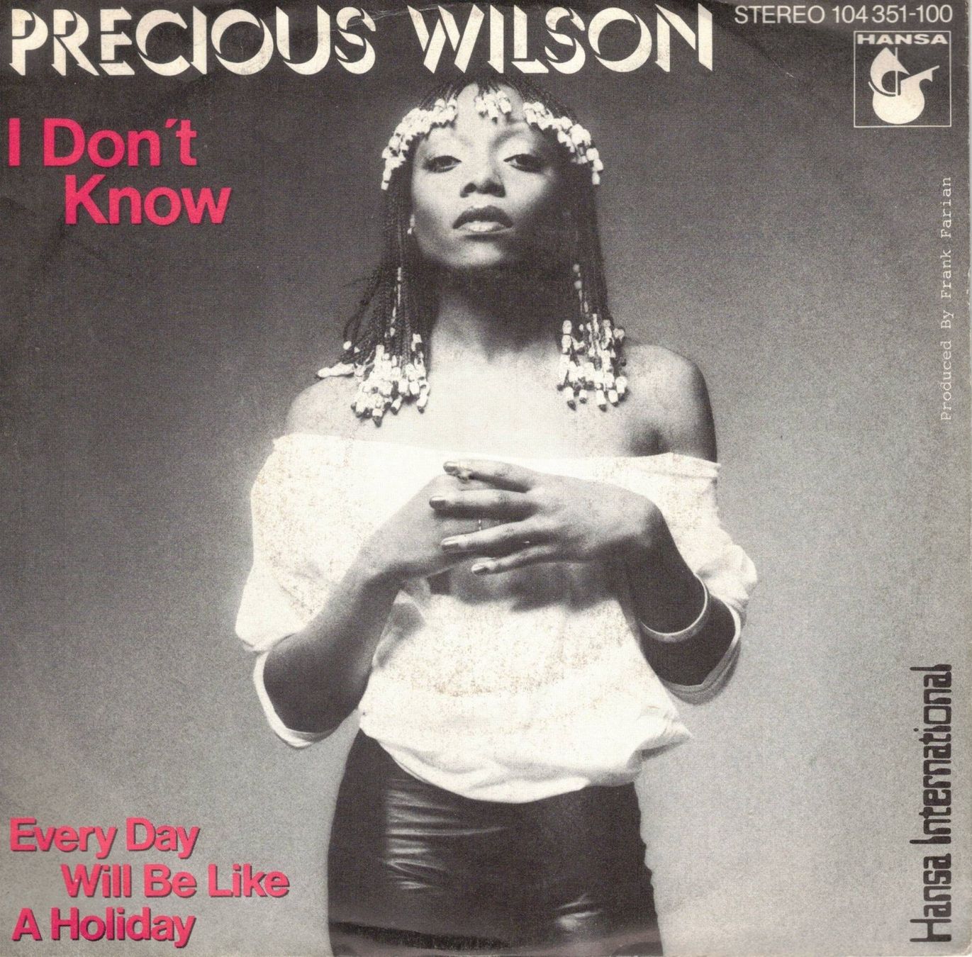Dischi in vinile: Single7  Precious Wilson  -- I don`t know – Usato da Rheinau venduto da thealbum
