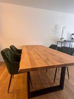 Esszimmerstühle samt grün 4 Stück