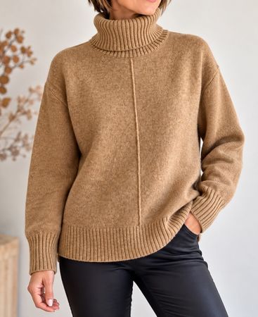 🤎 H&M Rollkragenpullover – Oversize – Beige – XS 🤎