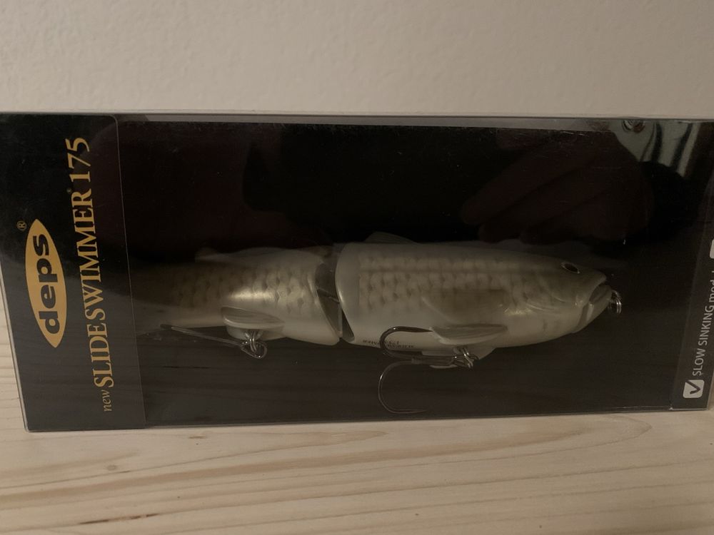 Deps New Slide Swimmer 175 Appât Nageur Souple Golden Shiner – Leurre Souple Lent Qui Coule Pour La Pêche Au Gros Bass
