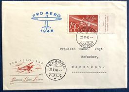 1946  Pro Aero - Luzern - Locarno nach Menziken