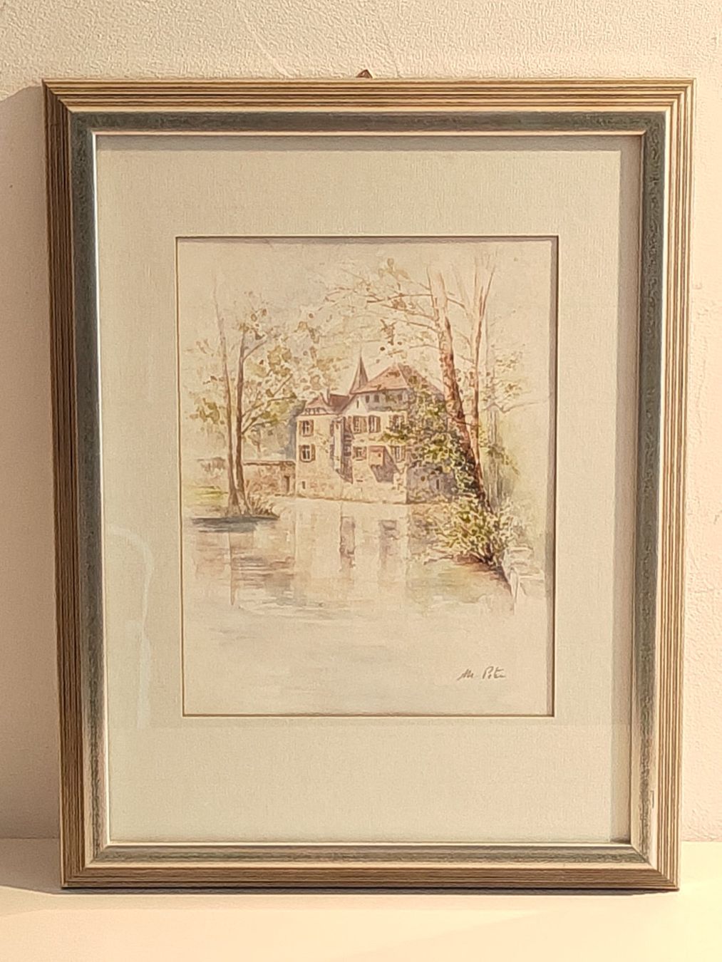 Dipinti: Aquarell Schloss Hallwil - Marlene Peter - Original – Nuovo (secondo la descrizione) da Birr venduto da DisDas