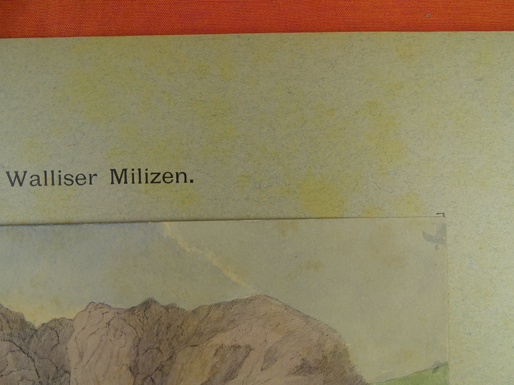 Grafica & Litografie: MILICES VALAISANES, LITHOGRAPHIE UM 1890 – Usato da Grüningen venduto da Kartensammler 6