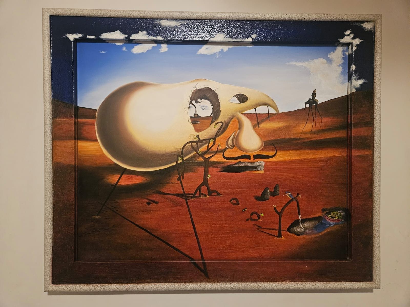 Poster & Bilder: selbstgemaltes gerahmtes Dali-Oel-Bild – Gebraucht aus Unterkulm von Beljasch
