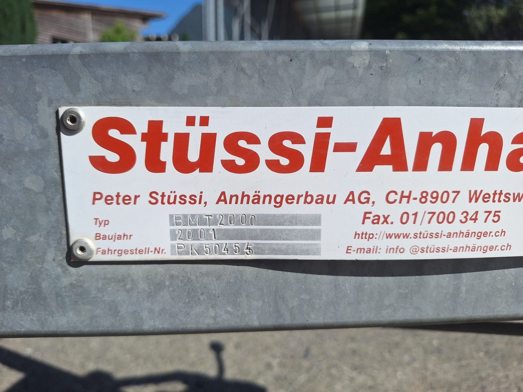 Stüssy Anhänger: Bootsanhänger Stüssi BMT2000 Baujahr 2001 – Gebraucht aus Engelberg von inf_x7ww