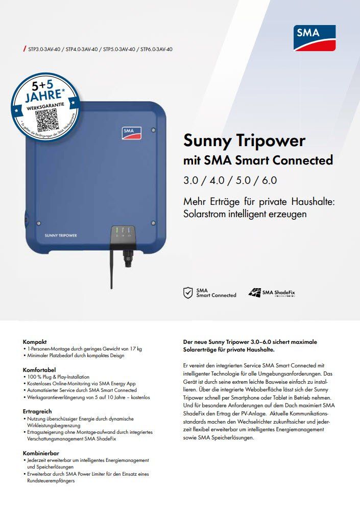Wechselrichter: SMA Sunny Tripower STP 6.0 Wechselrichter – Neu und originalverpackt aus Luzern von CKW_Luzern 3