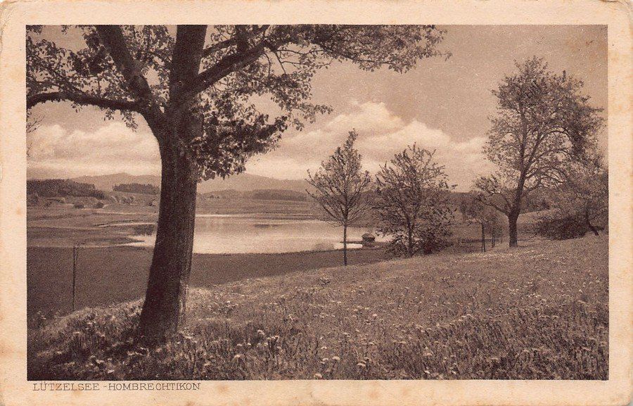 Cartoline postali: Hombrechtikon, Lützelsee, um 1925-30 – Usato da Frauenfeld venduto da POML