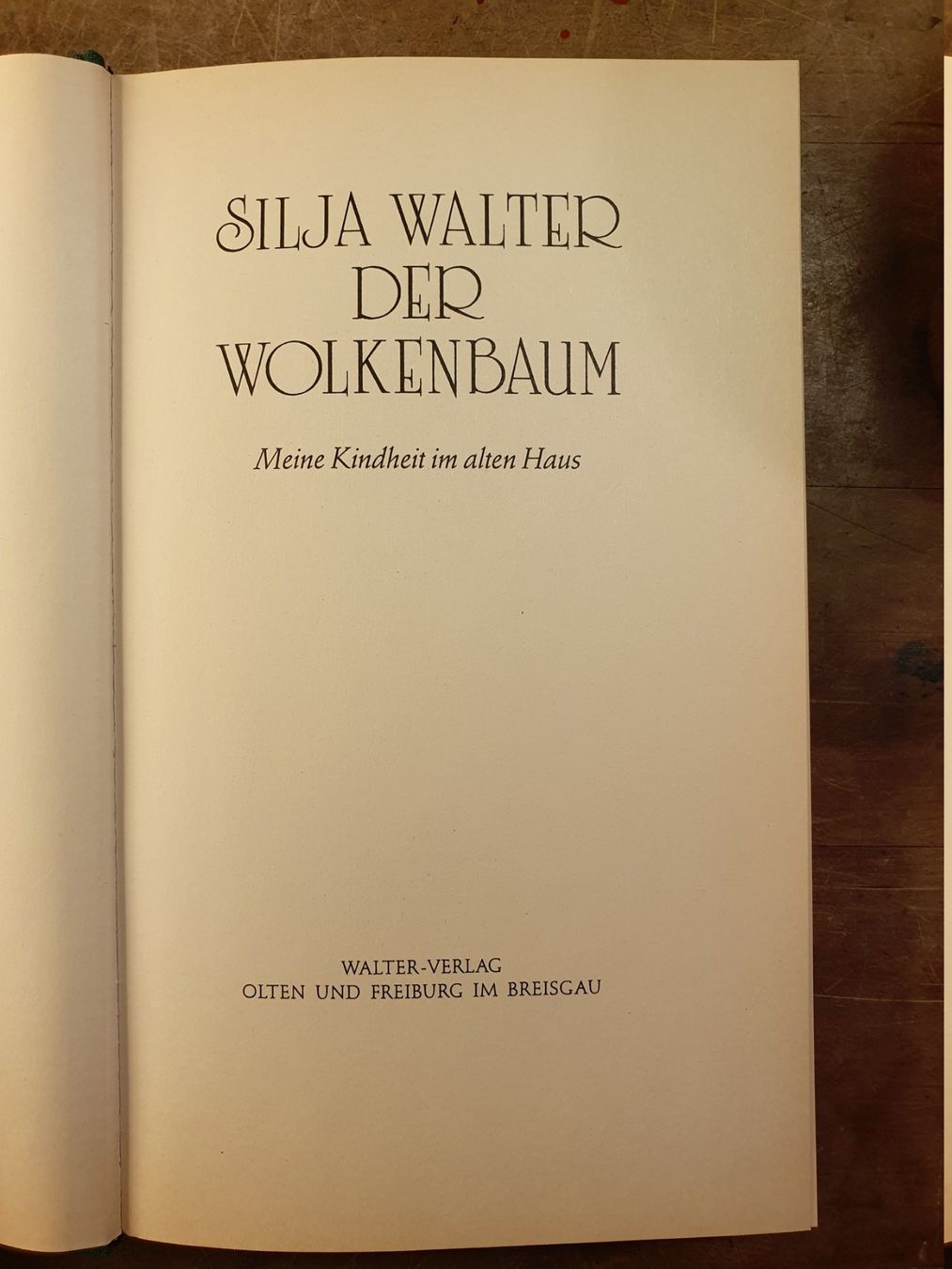 Livres: Der Wolkenbaum - Silja Walter – D'occasion à Zürich par loosebone 2
