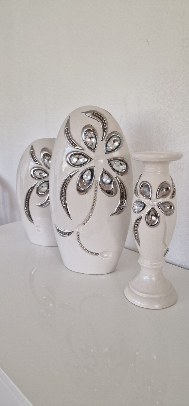Tutte le decorazioni: Edle Vasen mit Strass, 2-teiliges Set, – Usato da Zürich venduto da Abrar123 2