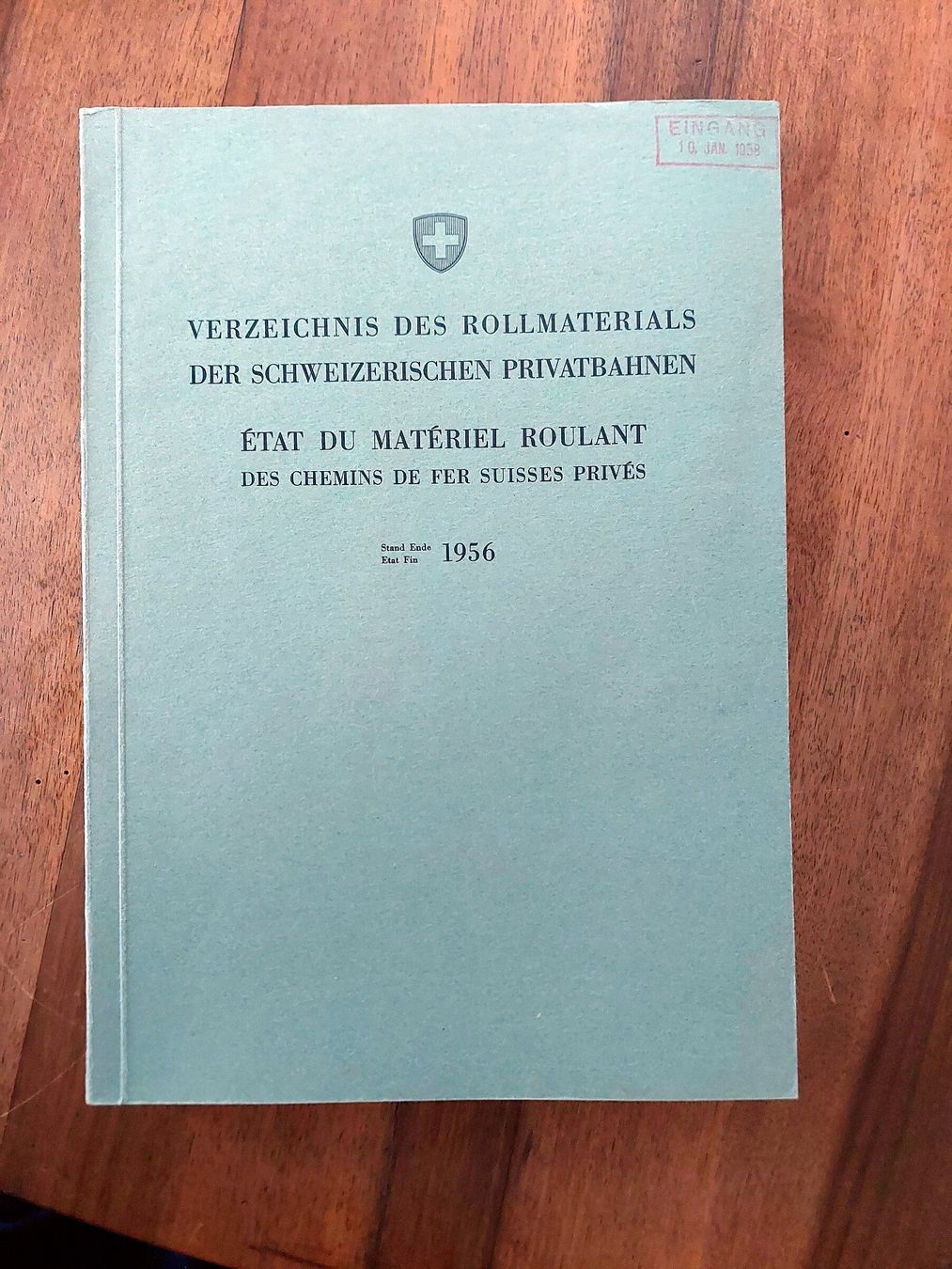 Libri: Verzeichnis Rollmaterial Schweizer Privatbahnen - 1956 – Usato da Schönenwerd venduto da Steidi