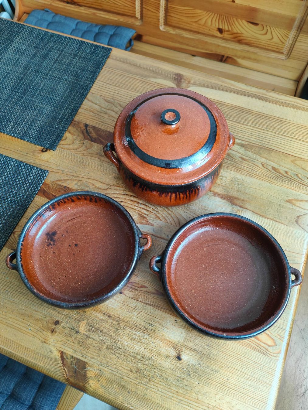 Töpfe: Römertöpfe Keramik-Set (Topf mit Deckel + 2 Schalen) – Gebraucht aus Recherswil von beawuethrich 2